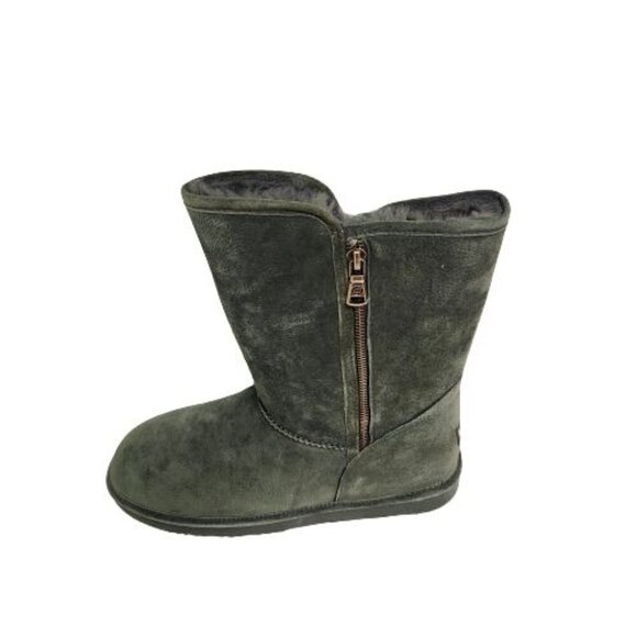 LAMO NIB Water And Stain Resistant Suede Boots Juniper Forest Green Size 11M - Picture 1 of 13
